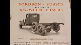 Ford AA and BB Truck 6 wheel chassis Brochure England Fordson Surrey Sussex 1930 1932 Fordson Early