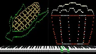 Musical Popcorn &ndash; Fun MIDI Art Piano Animation