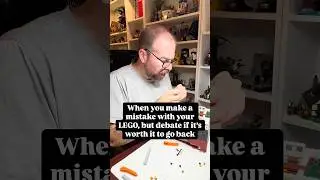 When you make a mistake on your #lego set, but debate if you should go back and fix it 😅