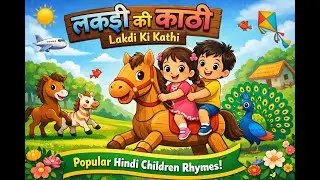 Lakdi ki kathi | लकड़ी की काठी | Popular Hindi Children Rhymes | Animated Songs by Varli Berli