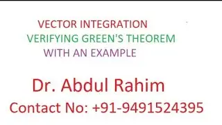 Verifying Green's Theorem (Part 1)
