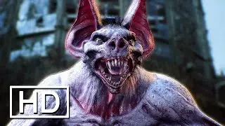 JUSTICE LEAGUE Red Hood Fights Huge Man-Bat FIGHT CINEMATIC SCENE!