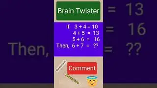 Brain Twister Puzzle 🤔🔥 #easyinnovat #math #easybrain #braintest #major puzzle