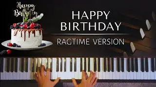 Happy Birthday (Ragtime/Blues version) + piano sheets