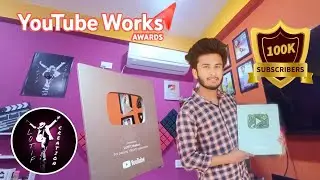 Silver Play Button Unboxing Lotif Creation Team | 100k Complete ✅ YouTube Reward