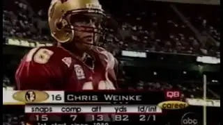 Chris Weinke's first start at FSU 1998