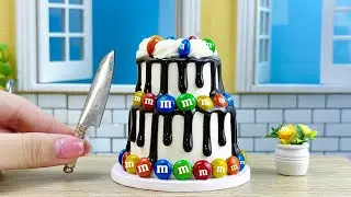 Миниатюрный шоколадный торт «Радуга» M&M 🍫 ЛУЧШЕЕ красочное украшение шоколадного торта M&M Candy