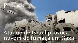 Ataque de Israel atinge pr&eacute;dio na Cidade de Gaza