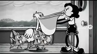Me in a Steamboat Willie type cartoon.