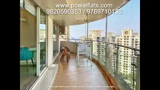 3BHK fully furnished flat on rent in Nahar amrit Shakti, Chandivali powai, Mumbai 400072