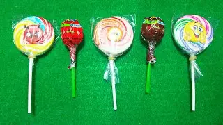 Lollipop Candy Cutting Mix Color 5 Lollipops Satisfying Video ASMR
