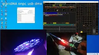 cara connect grandMA onpc , usb dmx ftdi to rs485 , convert artnet to dmx