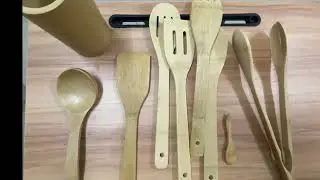 10 Pieces Bamboo Wooden Spatula