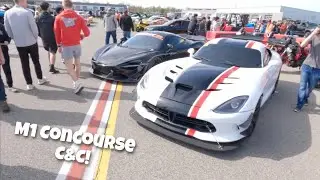 HUGE M1 Concourse Cars & Coffee| I Took My SHELBY GT500 To My FIRST M1 Concourse C&C! @Horizon Speed