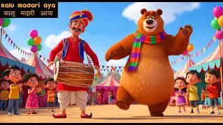 Kaalu Madari Aaya V168| कालू मदारी आया | Dancing Monkey Rhyme #kids #nurseryrhymes  #rhymes #cartoon