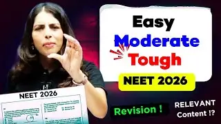 NEET 2026 Expected Paper LEVEL ⚠️ NTA Game 🎯 Only Way to SELECT #neet2026 #nta 
