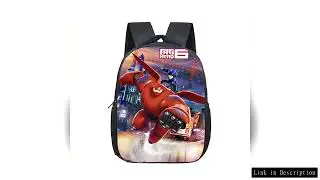 12 Inch Disney Big Hero 6 Baymax Kindergarten Backpack Children School Bag Toddler Bag for Fashion K