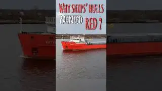 Why Ships` Hulls are Painted Red? Amazing Marine Technologies #ships #sea