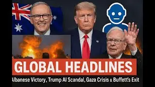🌍 Global Headlines: Albanese Victory, Trump AI Scandal, Gaza Crisis & Buffett&rsquo;s Exit 🗳️🤖🔥