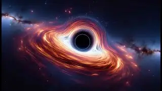 Super Massis Balckhole spinning incredibly fast that distort the fabric of spacetime around it