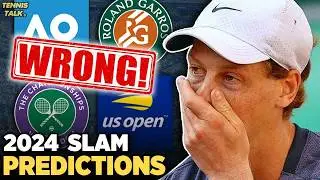 What I Got Wrong : 2024 Grand Slam Predictions