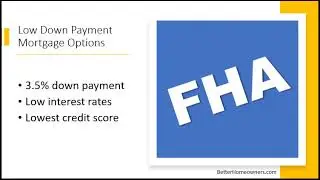 Low Down Payment Mortgage Options