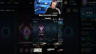 Jankos parle de ses scrims contre IBO le nouveau jungle Vitality #vitality #leagueoflegends  #shorts