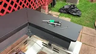 BLackstone griddle using surround table with rear grease trap