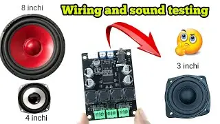 Class - d amplifier wiring and sound testing Gold - A314 || r2 electronics