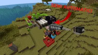 semi-automatic minecraft cannon (create mod)