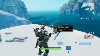 Fortnite Fortbyte #36 Location Guide - Accessible By Sentinel on a Frozen Island.