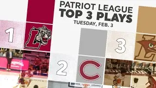 Patriot League Top 3 Plays | Feb. 3, 2026
