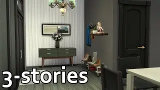 Three stories and a side balcony | The Sims 4