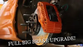 How to Rebuild and Install z32 Brakes on a 240sx 4 Lug! Big Brake Upgrade!