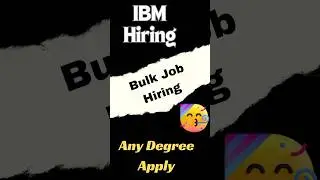 IBM Bulk Job Hiring 2024 | IBM Backend Developer Recruitment 2024 #shorts
