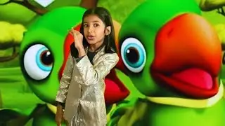 Hare Rang Ka Hun Dikhta, Hindi Nursery Rhyme | मैं तोता मैं तोता | Balgeet in Hindi 