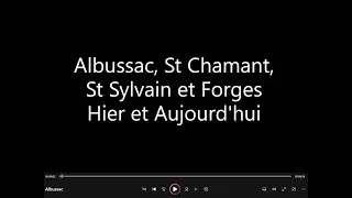 Albussac, St Chamant, St Sylvain et Forges