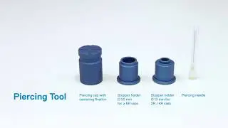 Tempris piercing tool - Inserting sensor into a vial is easy