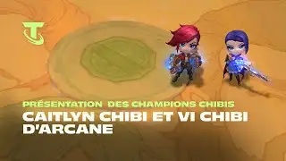 Caitlyn d'Arcane et Vi d'Arcane chibi | Pr&eacute;sentation des champions chibis - Teamfight Tactics