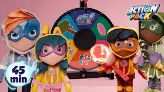 Toy Play GAME | Spin the Wheel! | Toy Adventure | Action Pack | Cartoon Adventures for Kids