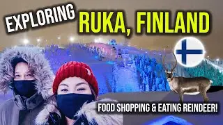 Eating REINDEER in Lapland?! | Exploring Ruka Village 🇫🇮