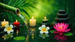 Deep Relaxing Zen Music 🌿 Bamboo Water Flow & Lotus | Stress Relief Meditation Music