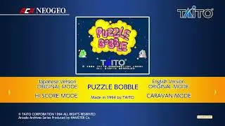 Arcade Archives NEOGEO: Puzzle Bobble - PlayStation 4 Gameplay
