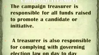 How to Win an Election  Forming a Campaign Committee