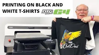 DTG G4 | Printing Demonstration on Black & White T-Shirts