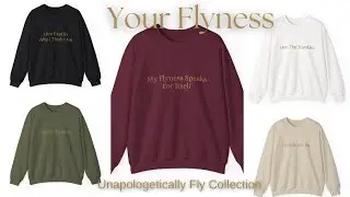 Your Flyness New Drop | Unapologetically Fly Collection | Bold | Minimal | Purpose Driven Fashion 