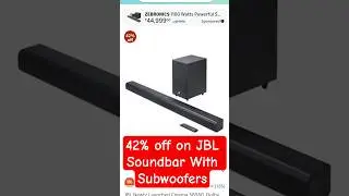42% off on JBL Soundbar With Subwoofers #amazonoffers #top1bestdeals #jblsoundbar #amazonesale #jbl