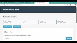 P2P File Sharing System 💻👾