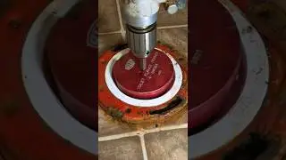 Replacing a toilet flange 🚽💦 #plumbing #plumber #shortsvideo