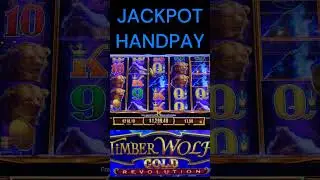 JACKPOT HANDPAY! HIGH LIMIT TIMBERWOLD GOLD REVOLUTION SLOT MACHINE PLAY! #shorts #slots #casino